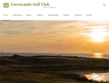 Tablet Screenshot of greencastlegolfclub.com